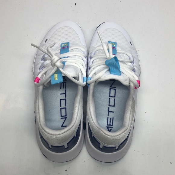 Women’s Nike Free Metcon 5 White/Blue/Pink DV3950-103 NWOB - Picture 4 of 6